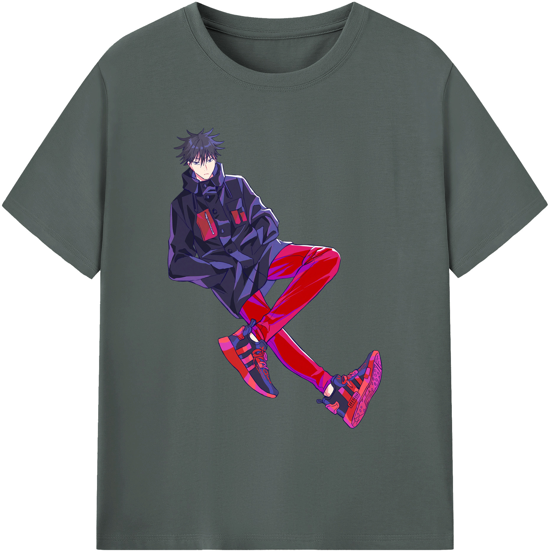 （画像用） 呪術廻戦 Jujutsu Kaisen 綿100％ メンズ半袖Tシャツ｜肌触りやわらか＆通気性